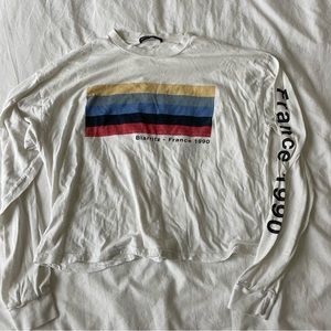Brandy Melville Rainbow Biarritz France Long Sleeve Shirt